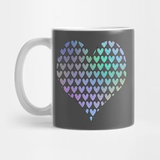 Big Heart Little Rainbow Color Hearts Mug